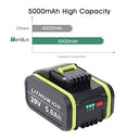 TenHutt - 20V 5.0Ah Lithium-Ion Battery Replacement for Worx Tools