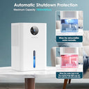 Aonelas - 1800ML Ultra-Quiet Dehumidifier with Auto-Off & Defrost