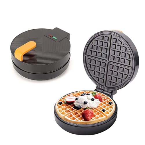 Máquina de gofres antiadherente compacta de 110 V/220 V y 1400 W diseñada para ahorrar espacio en la cocina