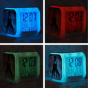 Fdgfdg - Football LED Alarm Clock, Digital, 7 Colors, Battery Powered, Wall Mount