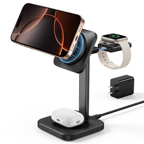 ESR - 3 In 1 Wireless Charging Station For Apple Devices, Black