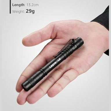 LE - Mini Pocket Pen Torch Light Flashlight C120, Pack of 2
