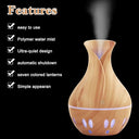 HENGBIRD - 130ml Ultrasonic Aroma Diffuser with 7 LED Colors, BPA Free