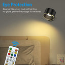 Amir - Type-C Rechargeable LED Wall Sconce with 16 Colors & Remote Control
