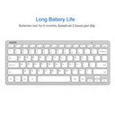 Arteck - 2.4G Wireless Ultra Slim Keyboard with Media Hotkeys for PC & Laptop