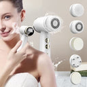 La Saint Belle - Electric Facial Cleansing Brush, 6 Brush Heads, IPX6 Waterproof, LCD Display