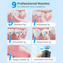 Vimmk - Cordless Water Flosser with 9 Jet Tips, 5 Modes, IPX7 Waterproof