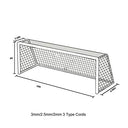Aoneky - Durable 24ft Unisex Adult Football Net, High-Strength Polyethylene, Flexible Design