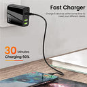 Captese - GaN 65W Fast Charging Adapter with 20W PD USB-C & QC 3.0 Ports