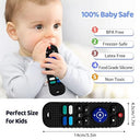 Aisbugur Baby Teething Toy Remote Control Shape | Bpa-Free Silicone Teether For Infants | Easy To Clean
