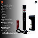 Generic - Astronomy Green Laser Pointer, 8000m Range, Rechargeable, Adjustable Focus