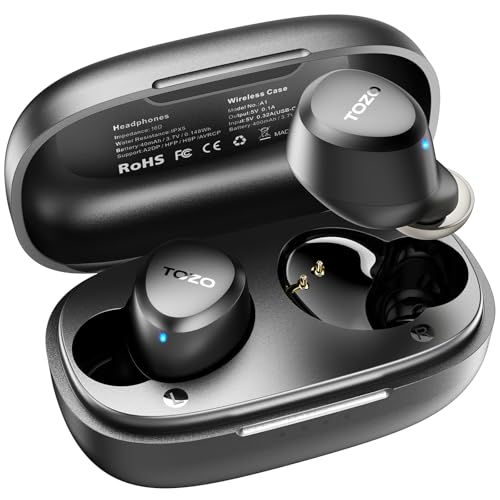 TOZO - A1 Wireless Earbuds Bluetooth 5.3, IPX5 Waterproof, AI Calls, Premium Sound