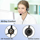 Wantek - USB Headset with Noise Cancelling Mic for Crystal Clear Chat