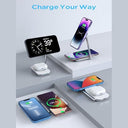 Hinyx - 2-in-1 MagSafe Charger Stand, 10W Fast Wireless Charging, Zinc Alloy Design