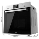Cecotec - 70L Multifunctional Built-in Oven with 7 Cooking Functions, Eco Mode, Steam Assist