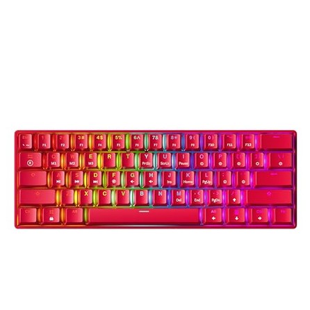 GamerPro - 61 Keys RGB Mechanical Gaming Keyboard with Programmable Backlit