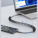 Sunguy Coiled Usb C Cable for Iphone 15, Galaxy S24, Fast Charging