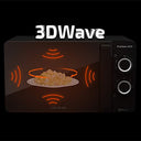 Cecotec - 20L Microwave with Ready2Clean Coating & Elegant Black Design