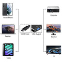 Kupoishe - USB C to VGA Adapter, Thunderbolt 3 Compatible, Multi-Display Support, Ideal for MacBook Pro and More