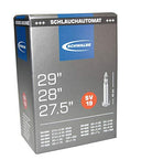 Schwalbe SV 19 Tube in silver color, suitable for 27.5/28/29 inch mountain bikes, showcasing its durable design.