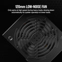Corsair - CX650 80 Plus Bronze ATX Power Supply with Low-Noise Cooling Fan