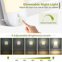 Pupow - Adjustable Brightness Night Light with Twilight Sensor & Auto Modes