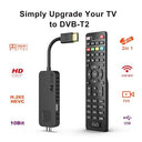 Dcolor - DVB-T2 HDMI TV Stick Decoder with Dolby Audio, HD 1080P, USB WiFi