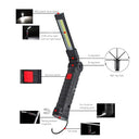 Plyisty - 2 Pack Rechargeable LED Work Lights with Magnetic Base, 360° Rotation, 180° Foldable