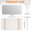 JizzU - Rechargeable Car Sun Visor Mirror with 3 Lighting Modes, HD Makeup Reflection