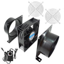 Shop the Dcfairfan 4 Inch 12V DC Axial Exhaust Fan, ideal for soldering, paint booths, and 3D laser applications. Powerful airflow for effective fume extraction.