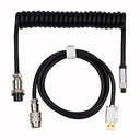 Epomaker Puff Aviator Coiled USB Type C Cable for Mechanical Keyboards