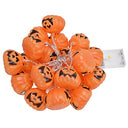 Illuminate your Halloween with Pilipane 20LED Pumpkin String Lights. 8ft length, ideal for outdoor garden parties and festive decorations. Keywords: Halloween lights, pumpkin string lights, outdoor decor