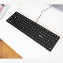 Cherry - Ultra-Slim Wired USB Keyboard with QWERTY Layout for Home/Office