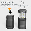 Mesqool - Rechargeable Camping Lantern with Solar, Hand Crank, USB Charger, Collapsible Design