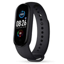 OqerlopHesg58 M5 Smart Bracelet in sleek design, showcasing heart rate monitoring features