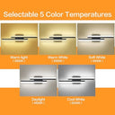 Presde - 24 Inch LED Bathroom Vanity Light Bar, Dimmable 5CCT, Modern Black Design