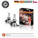 Osram - NIGHT BREAKER LED H4, 330% Brighter, 6000K Cool White, 1650 lm