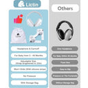 Lictin - 2-in-1 Baby Earmuffs, Adjustable Noise Protection for Infants, Star Noise Reduction for Toddlers
