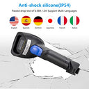Netumscan - Bluetooth 1D Barcode Scanner, 3-in-1 Wireless, USB CCD Reader