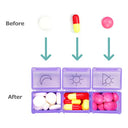 Billybath - 7-Day Pill Organizer with 3 Large Compartments for Easy Medication Management