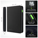 Vault X - PremiumeXo-Tec® Zip Binder for 9 Pocket Trading Cards, 360 Side Loading Design