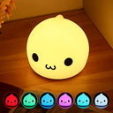 ZkLili - Cute Dumpling Night Light, Kawaii Silicone Lamp for Kids' Rooms