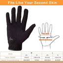 Peicees - Touchscreen Horseback Riding Gloves for All Ages, Durable & Breathable