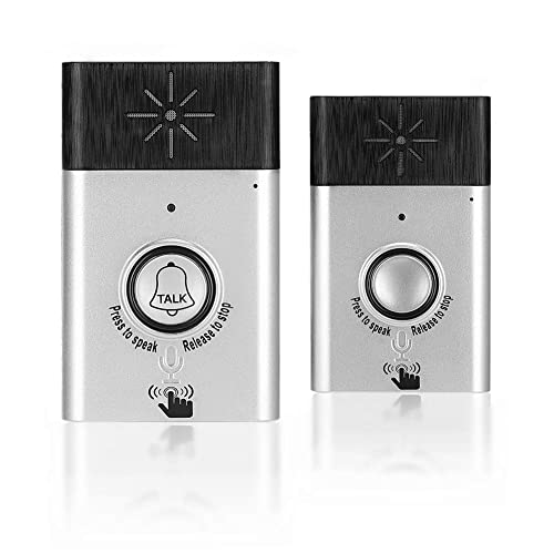 Intercomunicador de voz bidireccional con timbre para el hogar que incluye un kit de intercomunicador con LED para uso interior y exterior, diseñado para mejorar la comunicación en el hogar.