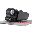 Kingmas - Illuminated Jewelry Eye Loupe 30x & 60x Magnifier with LED Lighting