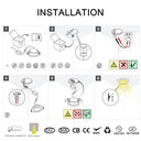Joyinled Warm White Small 3w Cob Led Recessed Ceiling Light - Adjustable Brightness