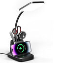 Vicsoon LED Desk Lamp with Wireless Charger and Pen Holder