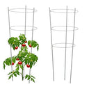 Relaxdays - Trellis Set Of 2, Metal And Plastic, 76 Cm High, Grey