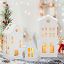 Mini Light House Metal Candle Holder for Christmas Decor