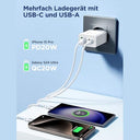 Aioneus - 40W Fast USB C Charger, 4 Ports, PD 3.0, Compatible with iPhone & Samsung